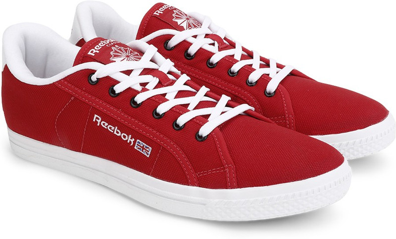 REEBOK COURT Canvas Shoes For Men(Red, White)
