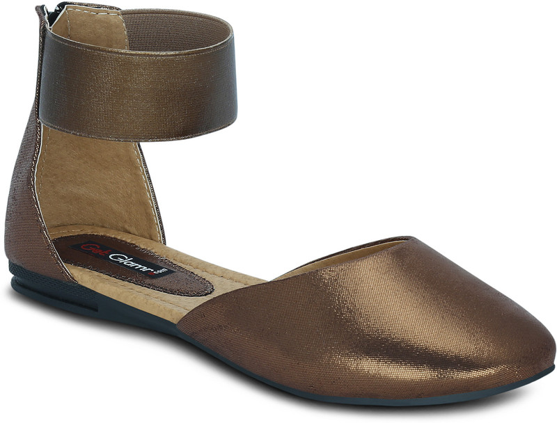 Get Glamr Maya Bellies For Women(Bronze)