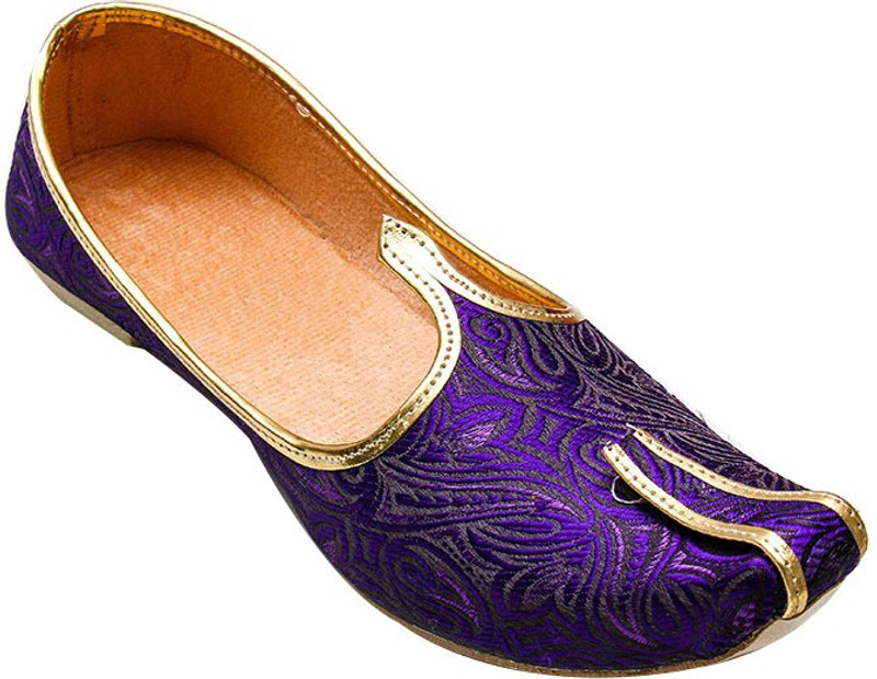 Port Ethnic Jutis For Men(Purple)