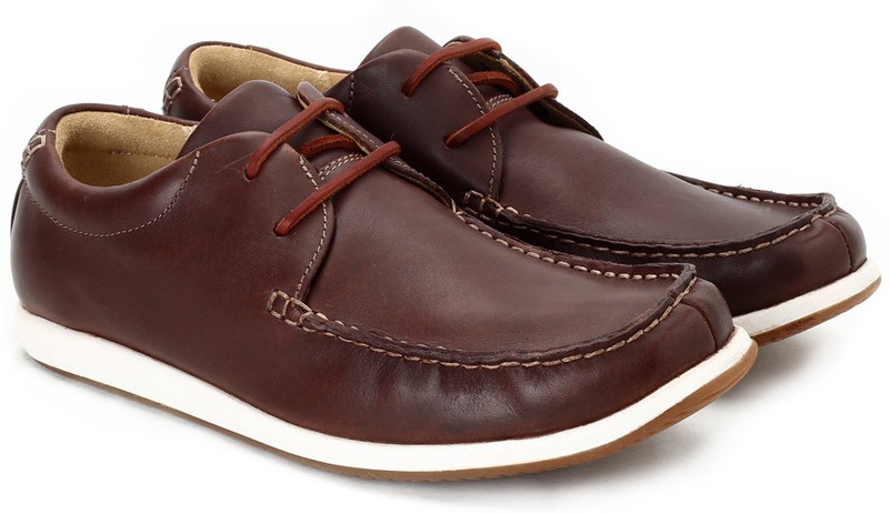 Clarks Newton Energy Men Genuine Leather Sneakers For Men(Brown)