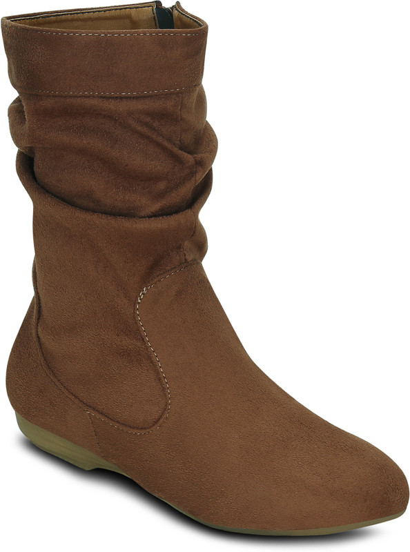 Get Glamr CLAIR Boots For Women(Brown)