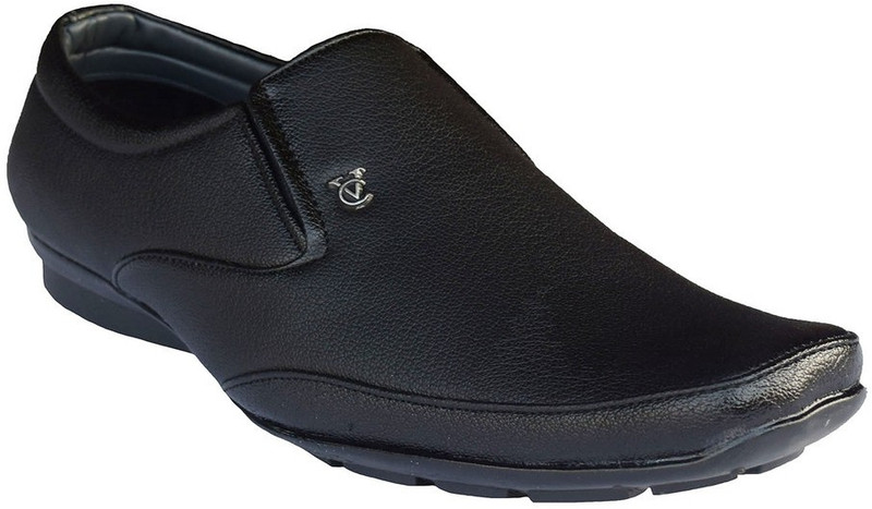 JK Port Jkp029blk Slip On Shoes For Men(Black)