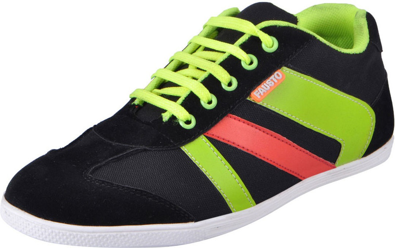 FAUSTO Trendy Slip On Sneakers For Men(Green)