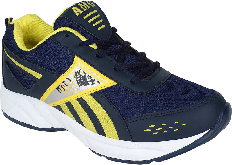 Aero AMG Performance Running Shoes For Men(Blue, Yellow)