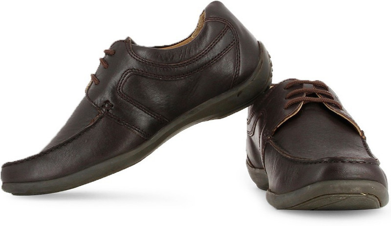 Woodland Men Corporate Casuals For Men(Brown)