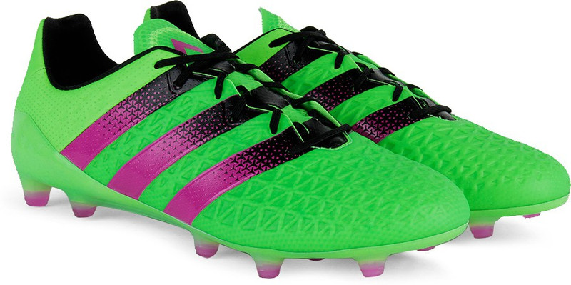 ADIDAS ACE 16.1 FG/AG Men Football Shoes For Men(Green, Black, Pink)
