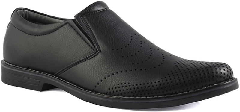 Leather Chief Slip On For Men(Black)