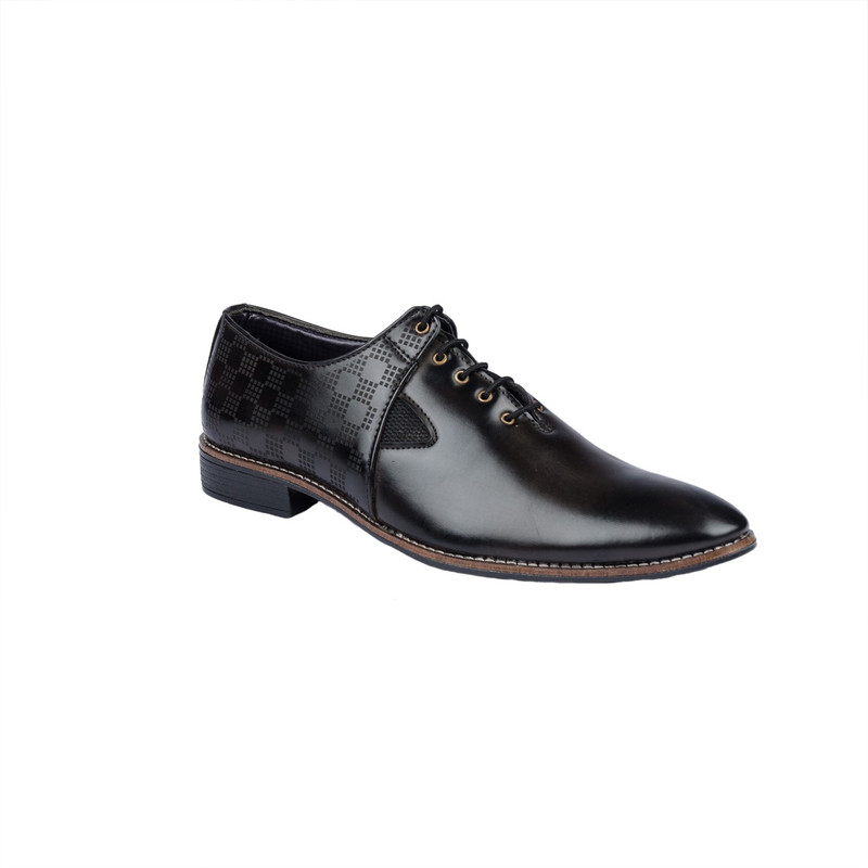 H&V Party Wear Shoes For Men(Black)