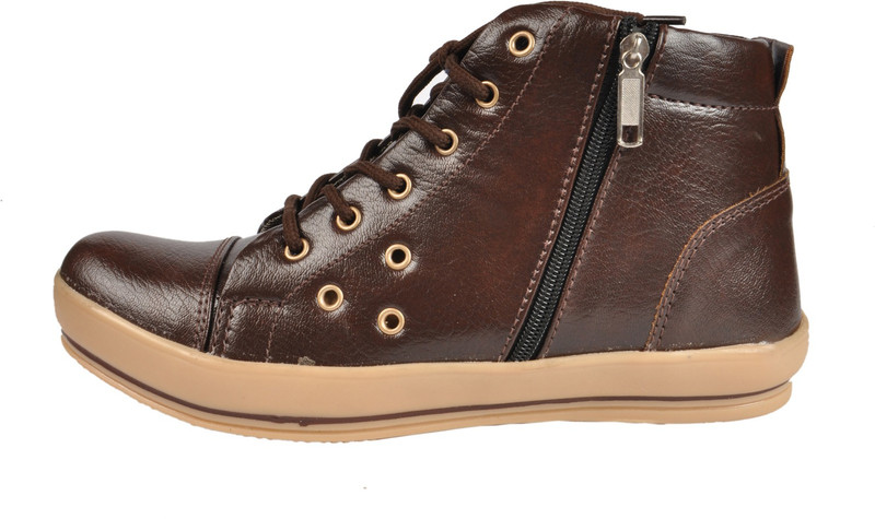 NY Eagle Coffee LaceUp Boots For Men(Brown)