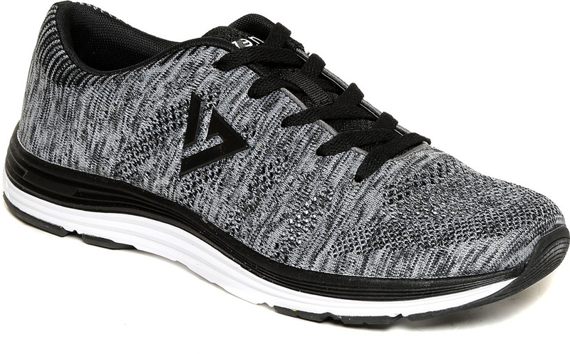 Seven Odin Black Neutral Grey Running Shoes For Men(Grey)