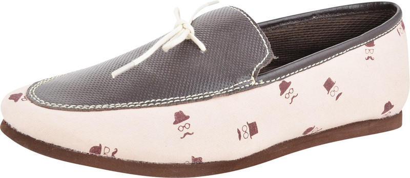 Willywinkies Trendy and Cool Boat Shoes For Men(Beige)