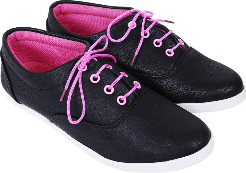 Footshez Casuals For Women(Black, Pink)