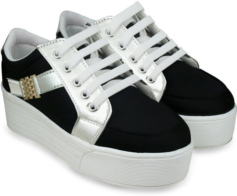 Beonza Women Premium Sneakers For Women(Black)