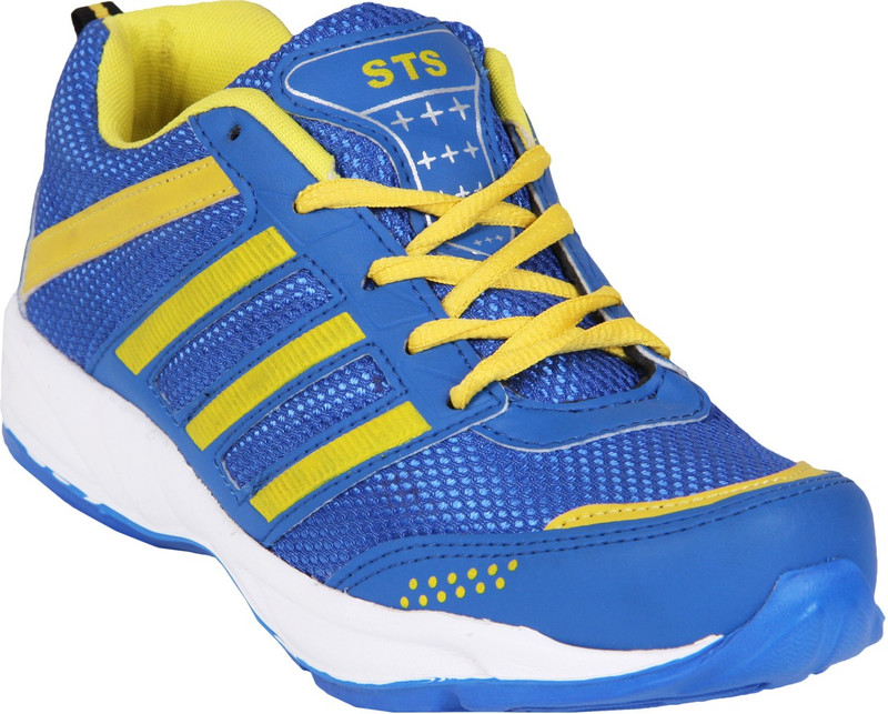 Shoe Striker Running Shoes For Men(Blue, Yellow)