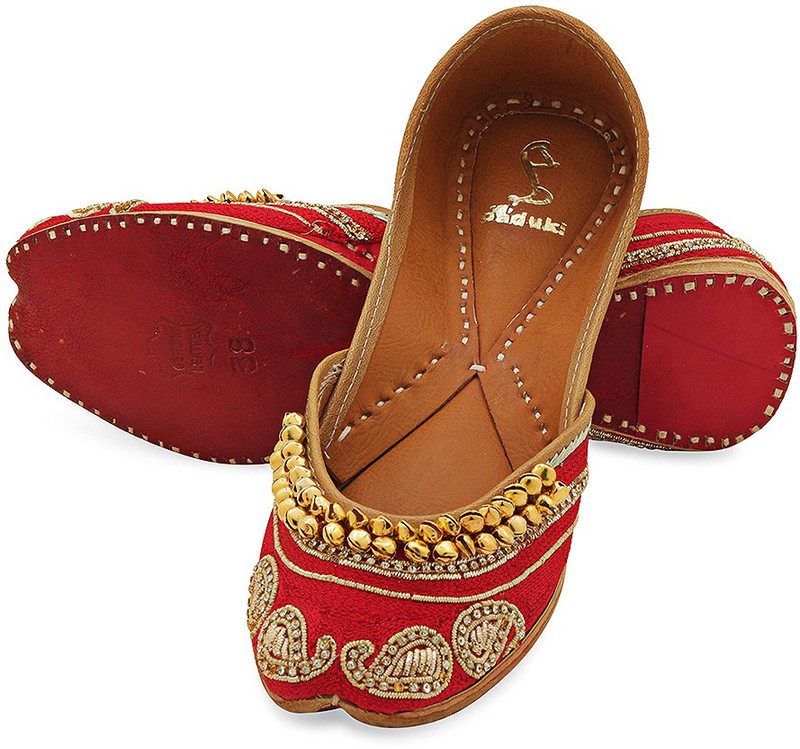 Paduki Ethnic Footwear For Women(Red)