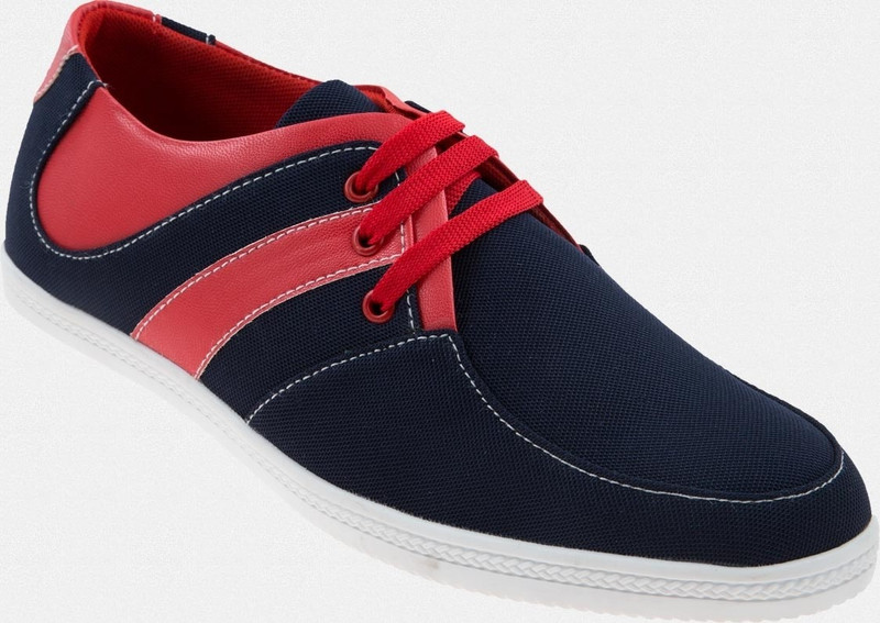 Zapatoz Blue Voguish Casual Shoes For Men(Red, Blue)
