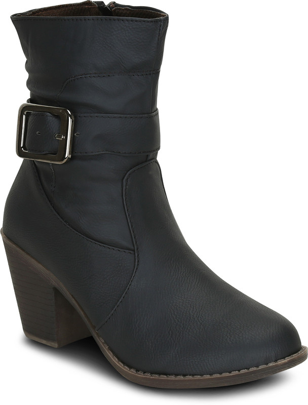 Get Glamr AGATE Boots For Women(Black)