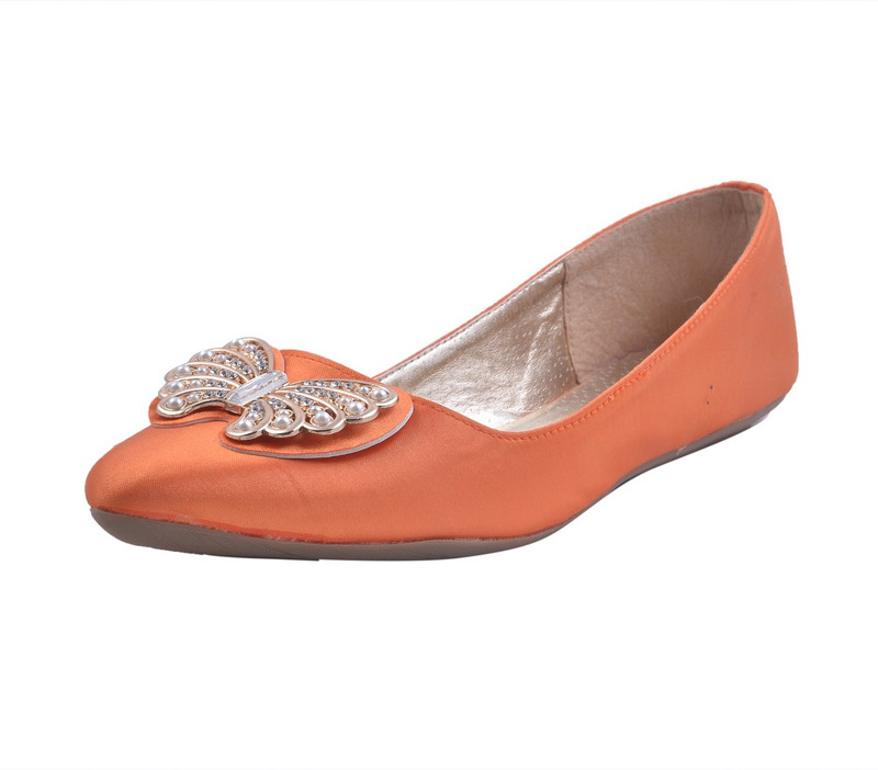 Adorn Look New Bellies For Women(Orange)