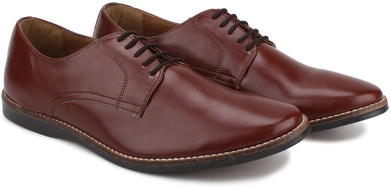 Knotty Derby Ollivander Classic Derby Lace Up For Men(Brown)