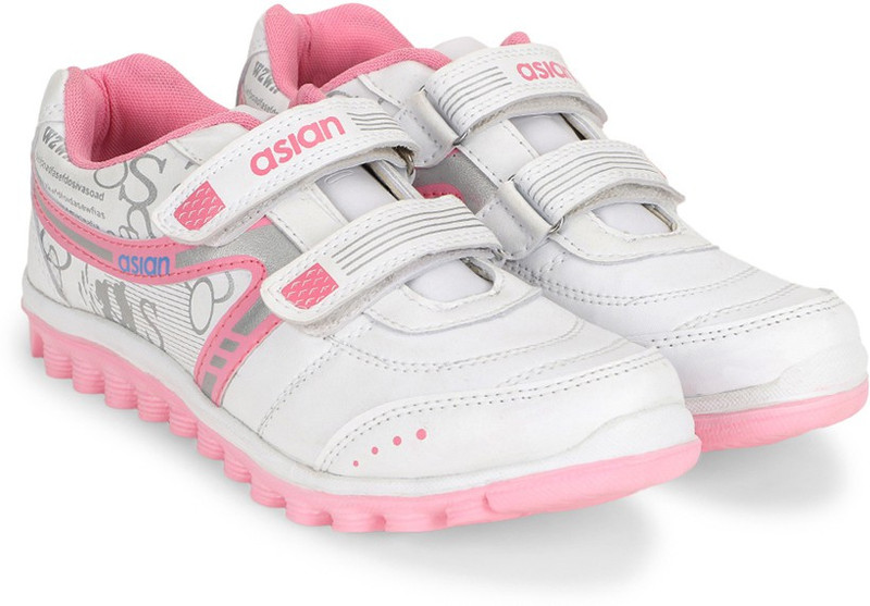 Asian Running Shoes For Women(White, Pink) Asian Running Shoes For Women(White, Pink)