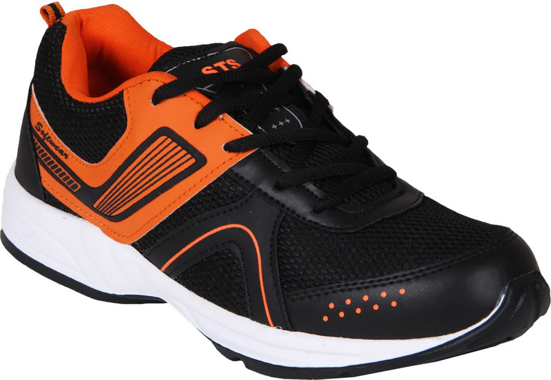 Shoe Striker Running Shoes For Men(Black, Orange)