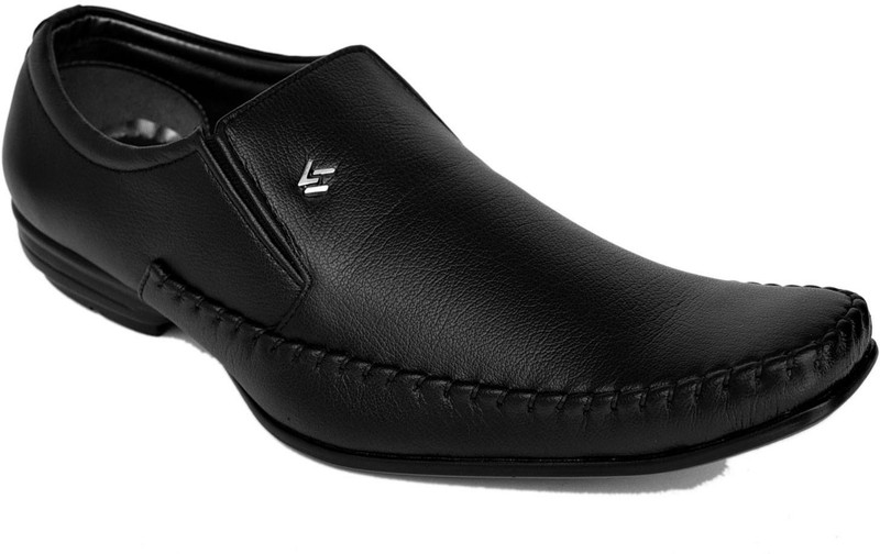 M & M M & M Black Formal Slip on Shoes Casual Shoe For Men(Black)