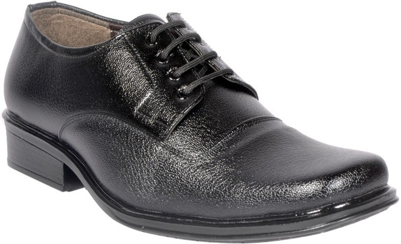 Big Junior Black Leather Look Office Formal Shoes Lace Up For Men(Black) Big Junior Black Leather Look Office Formal Shoes Lace Up For Men(Black)