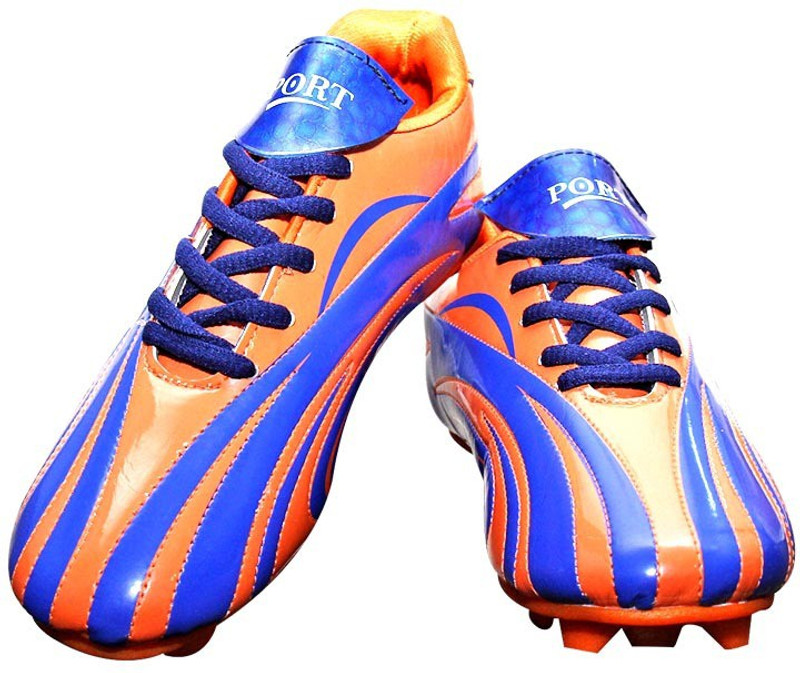 Port Orange Football Shoes Football Shoes For Men(Orange)