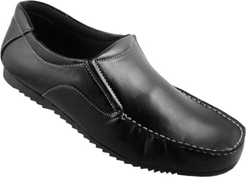 Action Black Stemer FD1107 Slip On Shoes For Men(Black)
