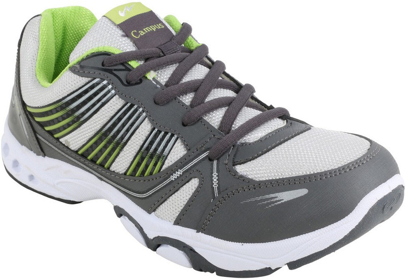 Action Campus SR207 Running Shoes For Men(Silver, Green, Grey)