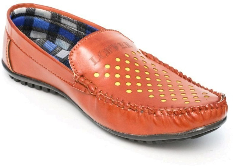 TheWhoop Mens Tan Casulas Loafers For Men(Tan)