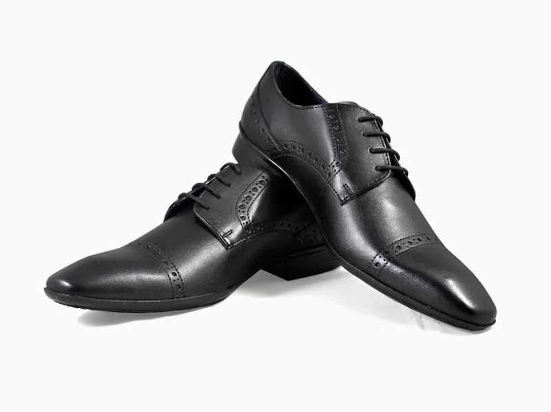 Knotty Derby Brogue Lace Up For Men(Black)