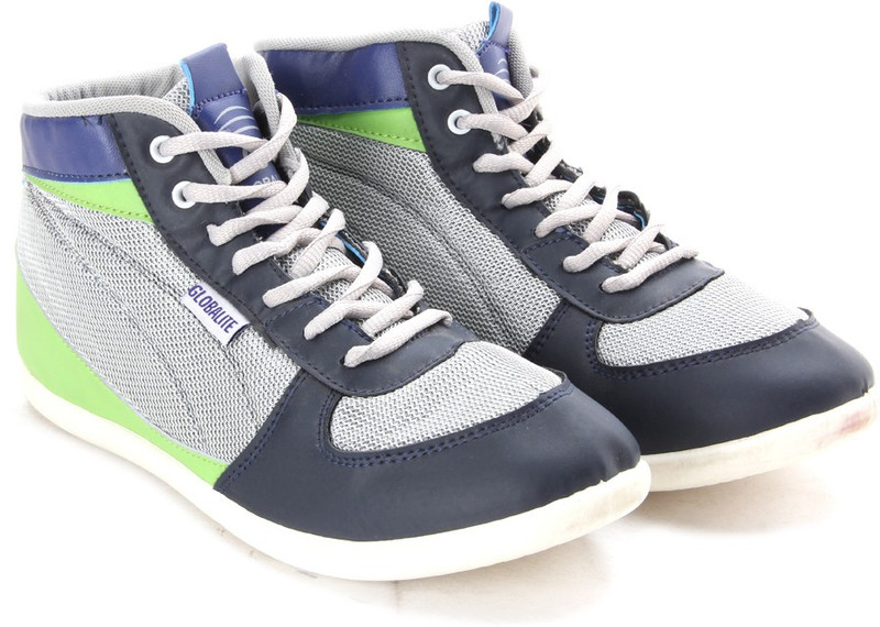 Globalite Slide High Ankle Sneakers For Men(Navy, Green, Grey) Globalite Slide High Ankle Sneakers For Men(Navy, Green, Grey)