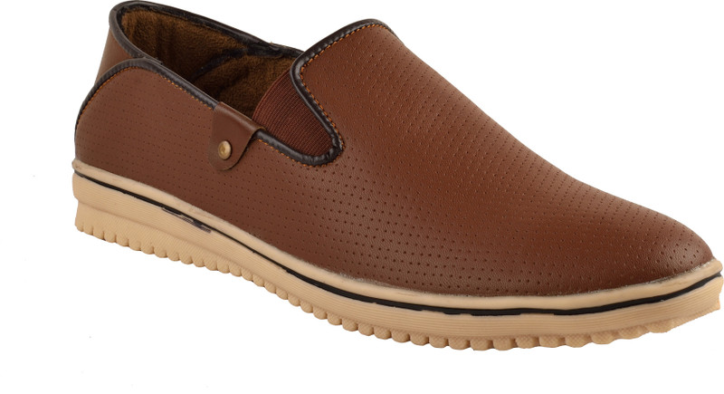 Chamois driving shoes Loafers For Men(Tan)