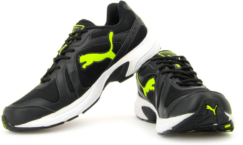 Puma Kuris II Ind Running Shoes For Men(Green, Black, Grey) Puma Kuris II Ind Running Shoes For Men(Green, Black, Grey)