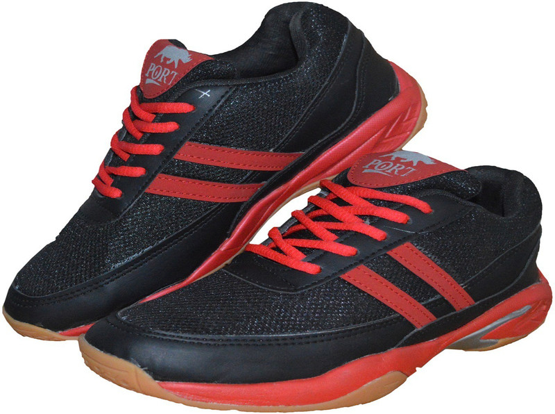 Port Badminton Shoes For Men(Red)