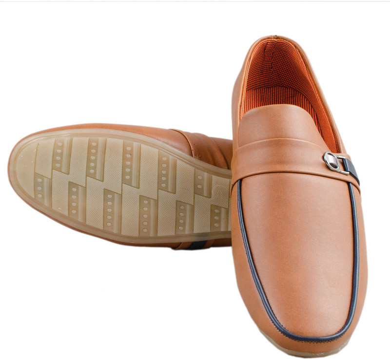 H&V Loafers For Men(Beige)