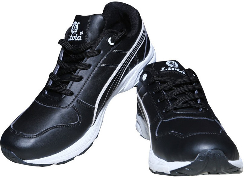 Livia Black Running Shoes545 For Men(Black) Livia Black Running Shoes545 For Men(Black)