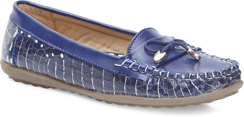 Amperstyle Amperstyle Blue Bow Moccasins Mocassin For Women(Blue) Amperstyle Amperstyle Blue Bow Moccasins Mocassin For Women(Blue)