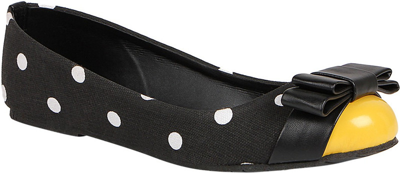 Chalk Studio Polka Bumble Bellies For Women(White, Black, Yellow)