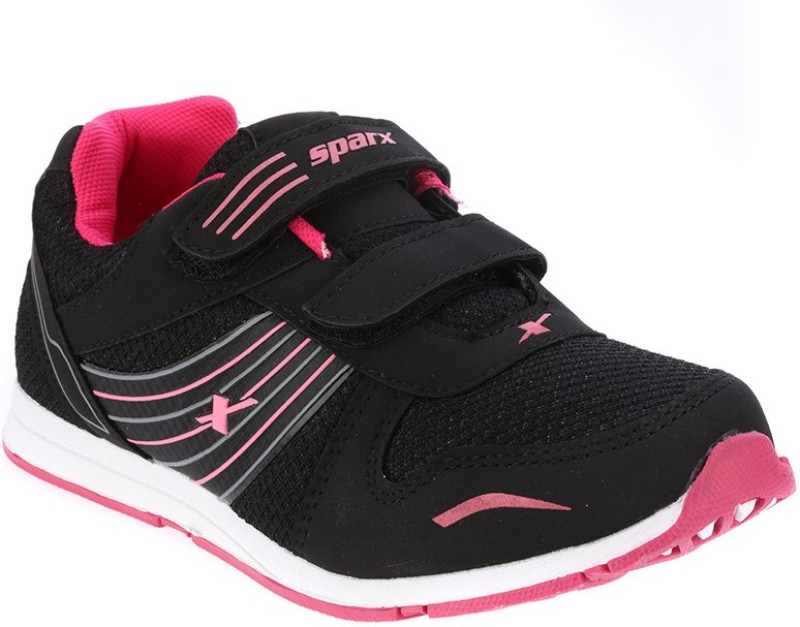 Sparx Trendy Black Pink Walking Shoes For Women(Multicolor)