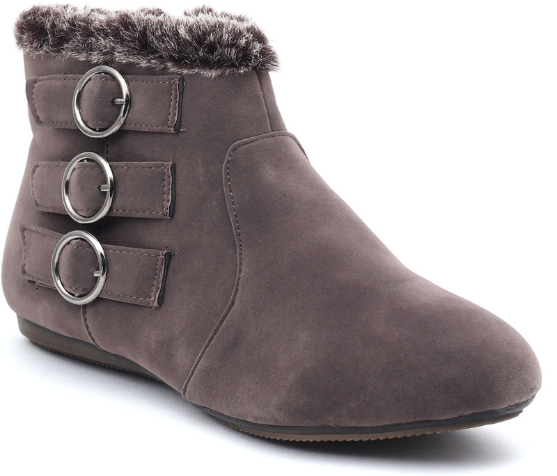 Shuberry Boots For Women(Grey)
