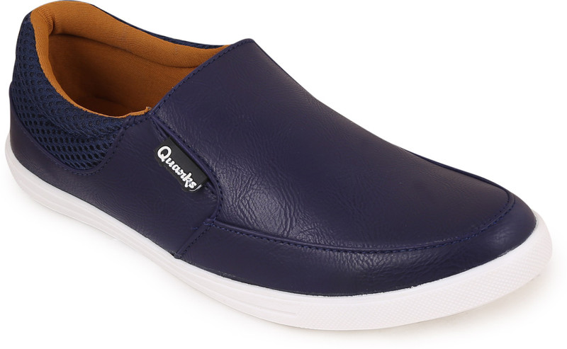 Quarks Blue Loafers Slip On Sneakers For Men(Navy)