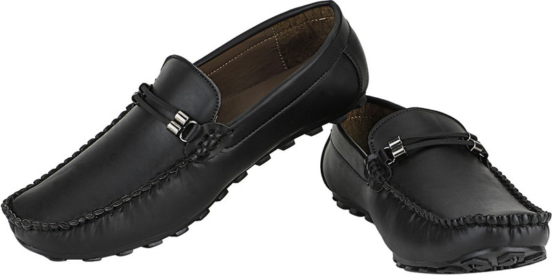 Stylon Classic Loafers For Men(Black)