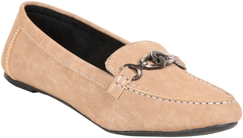 Adorn Elegant and Trendy Loafers For Women(Brown)