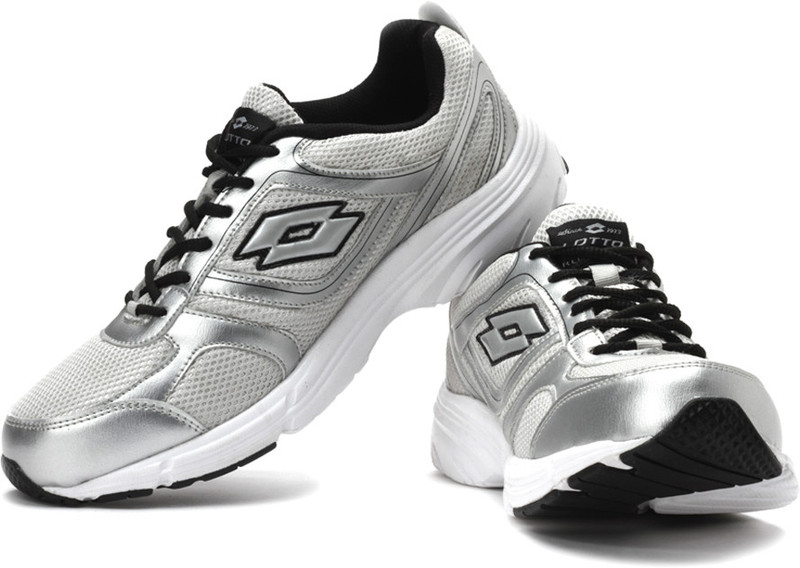 Lotto Imperia Running Shoes For Men(Silver, Black, Grey) Lotto Imperia Running Shoes For Men(Silver, Black, Grey)