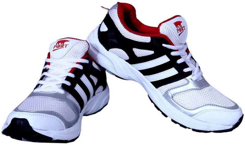 Port Badminton Shoes For Men(White)