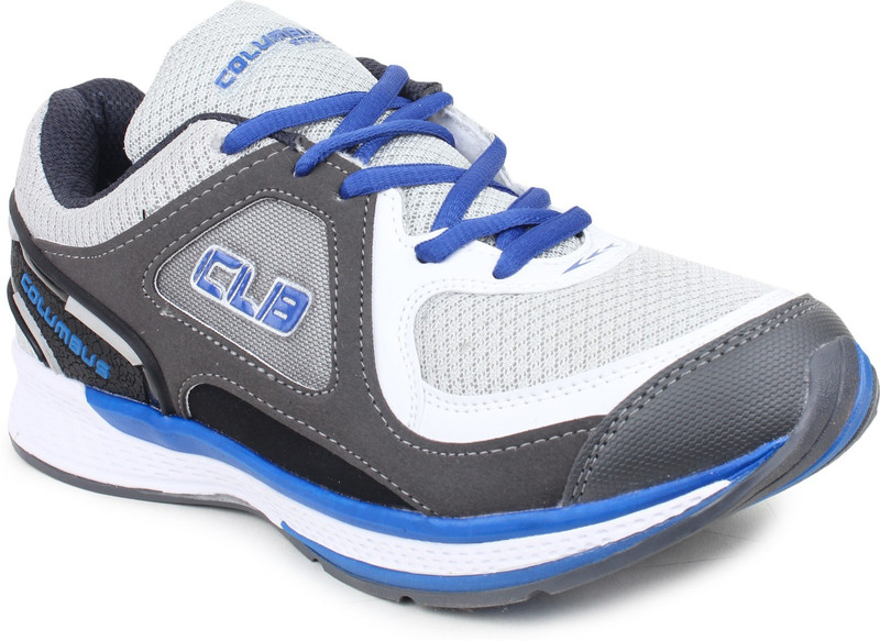 Columbus Walking Shoes For Men(White, Blue, Grey) Columbus Walking Shoes For Men(White, Blue, Grey)