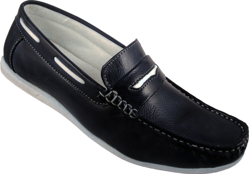 Action Dotcom DS1 Loafers For Men(Blue, Black)