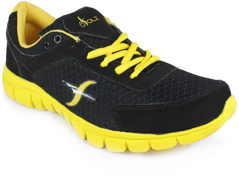 D'Solz Training & Gym Shoes For Men(Black, Yellow)